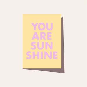 Gift: Greeting Card | You Are Sunshine