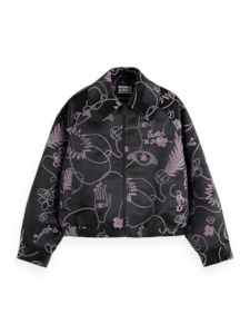 Jacquard Bomber Jacket