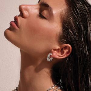 Jewellery 1: Eterna Hoop Earrings | Sterling Silver