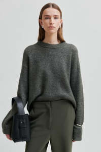 Second Female: Brook Knit Drop Shoulder O-Neck