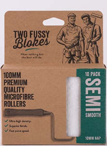 Paint Brushes Rollers: Two Fussy Blokes 10mm nap Microfibre mini rollers 10pk