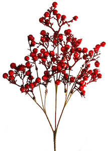 Christmas Picks Flowers: Karaka Berry Spray - Red