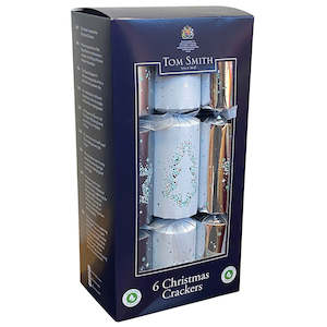 Christmas Crackers: Christmas Crackers - "Tom Smith" Premium Silver and White 6's