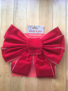 Christmas Ribbon Stockings: Christmas Bow - Large