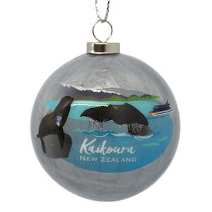 Christmas Decorations Blue: Decoration - New Zealand Kaikoura Bauble - Box Lot Deal (6)