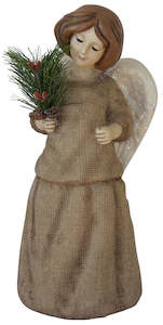 Christmas Angels Figurines: Angel Muriel  - Solid Resin Angel