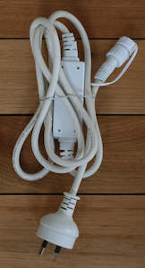Christmas And Outdoor Fairy Lights: Fairy Lights Power Cord - White ✰✰✰ CLEARANCE ✰✰✰