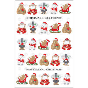 Tea Towel - Christmas Kiwi and Friends - Box Lot Deal (10)