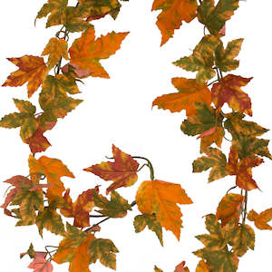 Artificial Vines Garlands: Maple Leaf Garland - Autumn Orange Gold - 183cm - Box Lot Deal (6)
