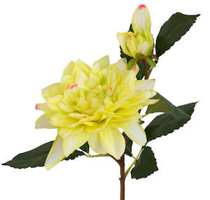 Dahlia Flower Spray - Lemon Cream - Box Lot Deal (6)