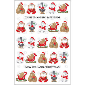 Specials 1: Tea Towel - Christmas Kiwi and Friends - Box Lot Deal (2)