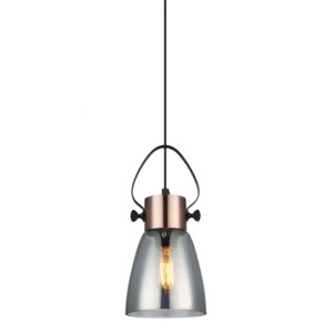 Products: Fumoso2 Copper Plate Pendant With Smokey Black Mirror Finish