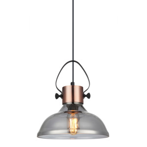 Fumoso3 Copper Plate Pendant With Smokey Black Mirror Finish