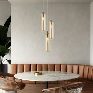 Manga Glass Cylinder Pendant Light