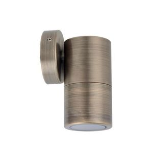 Exterior Gu10 Wall Mounted Pillar-single-brass