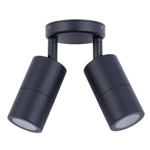 Exterior Gu10 Wall Mounted Spot-double-black