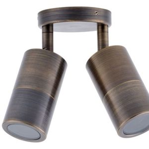 Exterior Gu10 Wall Mounted Spot-double-brass