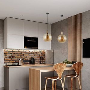 Products: Patera 1-3 Glass Pendant With Bronze Highlights