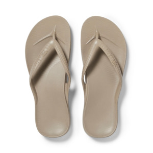 Mens Sandals: Archies Arch Support Jandals - Taupe