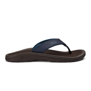 Mens Sandals: Olukai Ohana Mens - Blue Depth/Espresso
