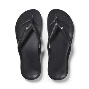 Archies Arch Support Jandals - Crystal Black