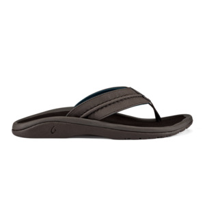 Mens Jandals: Olukai Hokua - Dark Wood