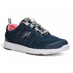 Propet Travel Mesh Walker - Navy/Melon