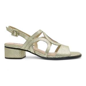 Sandals: Bresley Dani - Gold Snake