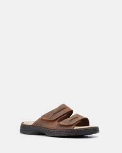 Casuals: Hush Puppies Slider - Brown