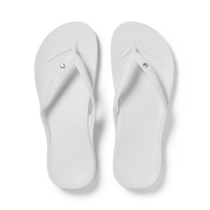 Archies Arch Support Jandals - Crystal White