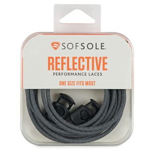Womens: Sof Sole Bungee Laces - Silver/Black