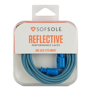 Womens: Sof Sole Bungee Laces - Aqua Blue