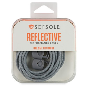 Womens: Sof Sole Bungee Laces - Light Grey