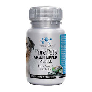 Pet Health: Pure Pets Bi-Active Green Lipped Mussel Oil Caplets
