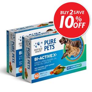 Pure Pets Bi-Active GLM Oil Caplets — 2-Pack | Save 10%