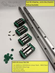 Woodworking Jigs: HGR20 Linear Rail Kit - 1.0m