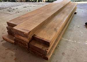 Timber: Burmese Teak - FEQ / Grade A - Rough Sawn Beams 210 x 55mm - Price per m