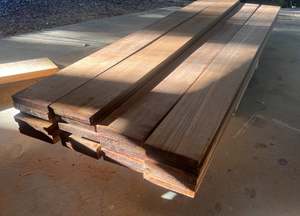 Burmese Teak - FEQ / Grade A - 1100mm (165x26mm) - Rough Sawn - NZ Wide Shipping