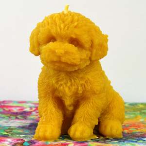 Animal Pure Beeswax Candles: Buttercup the Puppy beeswax candle