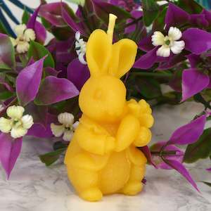 Thumper McFuzzy Bunny Beeswax Candle