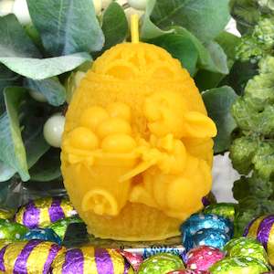 Animal Pure Beeswax Candles: Easter Bunny Egg Beeswax Candle