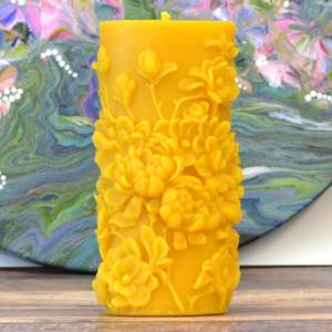 Flower And Forest Beeswax Candles: Magnolia Spring Beeswax Candle