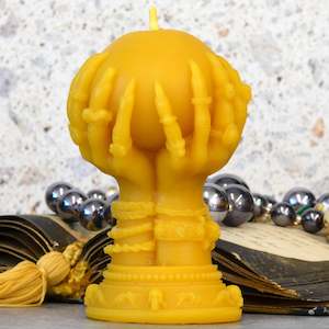 Halloween Candles: Fortune Teller Beeswax Candle