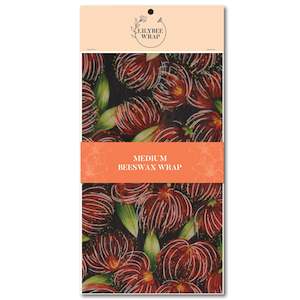 Kiwiana Collection: Pohutukawa Perfect - medium beeswax wrap