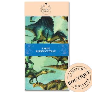 Large Beeswax Wraps: Walk The Dinosaurs - large beeswax wrap