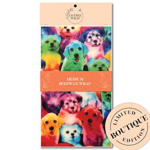 Medium Beeswax Wraps: Bow Wow - medium beeswax wrap