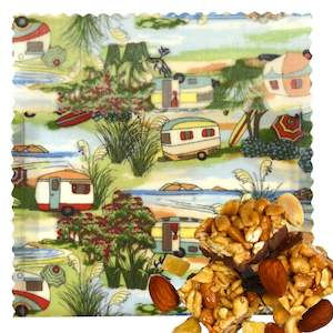 Lilybee Wrap Beeswax Food Bags: Summer Holiday - Small Snack Bag