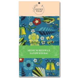 Beeswaxwraps And Bags: Fantail Flutter - medium sandwich bag
