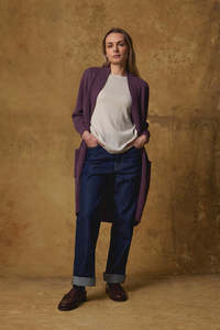 Cardigan: Standard Issue Ameco Coat Damson