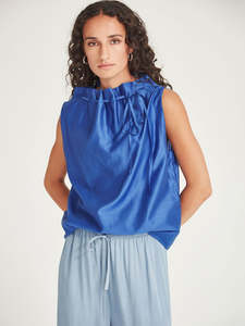 Tops: Sills Jasper Top Azure